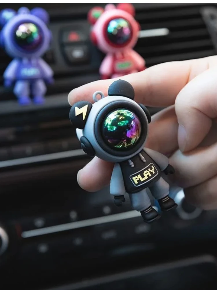 Évents d'air de voiture, comprimés d'aromathérapie, parfum, climatisation, fournitures de décoration intérieure de voiture, dessin animé, Spaceman