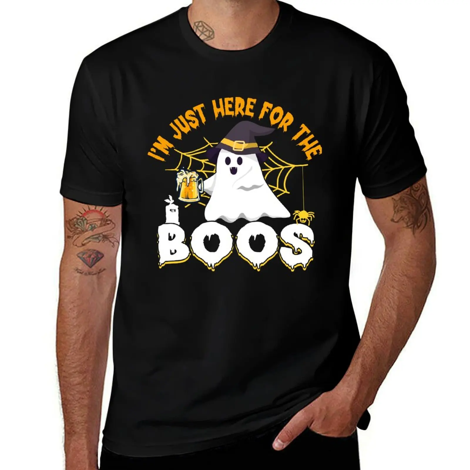 

shirt Here man cotton Boos I'm t for For Drink Funny Lovers cotton t Beer Just pack T-Shirt The Halloween shirts