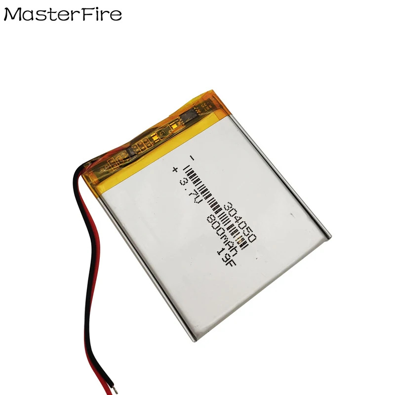 

3.7V 800mah Rechargeable Lithium Polymer Battery 304050 for Bluetooth Headset Smart Watch LED Light E-Book Tablet PC Batteries