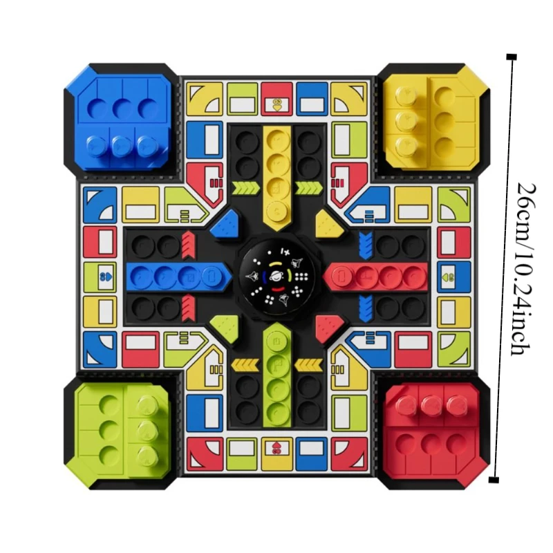 Multiplayer Vliegend schaakbordspel Kunststof puzzel Elektronisch vliegend schaakspel Multifunctionele dammen Tafelspellen Schaakspeelgoed