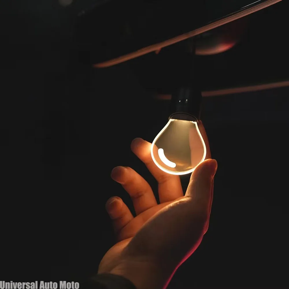 Car Rearview Mirror Ornament Hanging Decor Retro Small Car Light LED Bulb Atmosphere Lamp Shape Home Decoration Figurines view 6