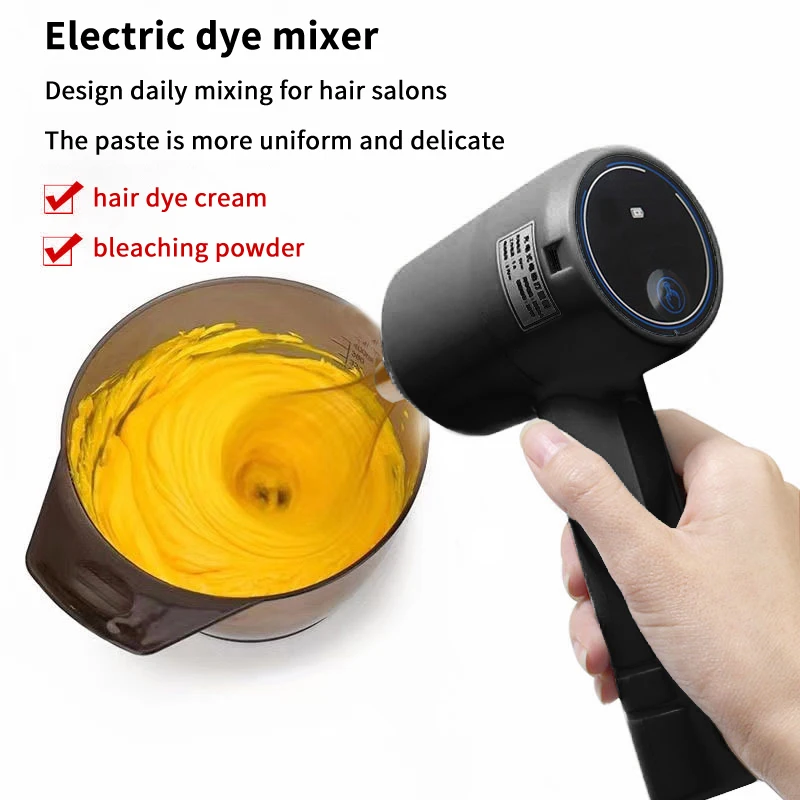 Dye Stirrer Automatic Mixing Tools Hair Cream Mixer Color Paste  Hair Dye Creme Stirrer Tint Mixer Handheld Rechargeable