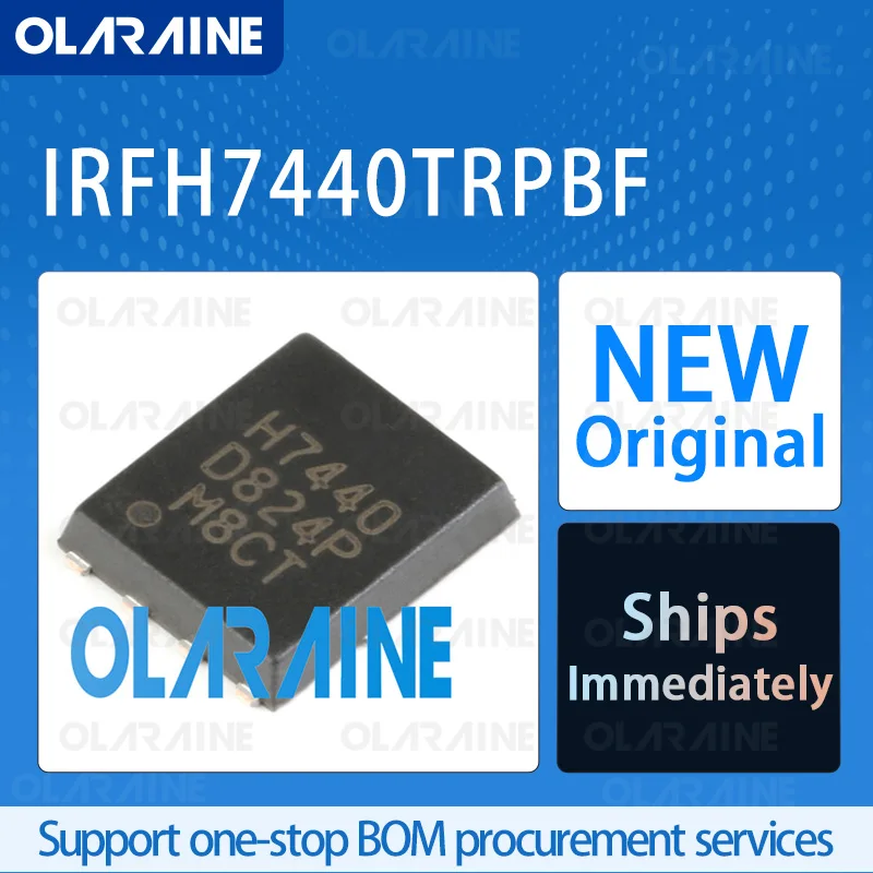 

5/10/100Pcs IRFH7440TRPBF TDSON-8 original transistor MOSFET RoHS N-Channel 1 Channel Vds-40 V Id-159 A