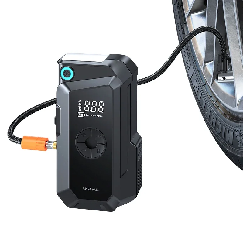 

Portable Car Jump StarterPower BankAir Pump Car Battery Starter With Air Compressor inflator