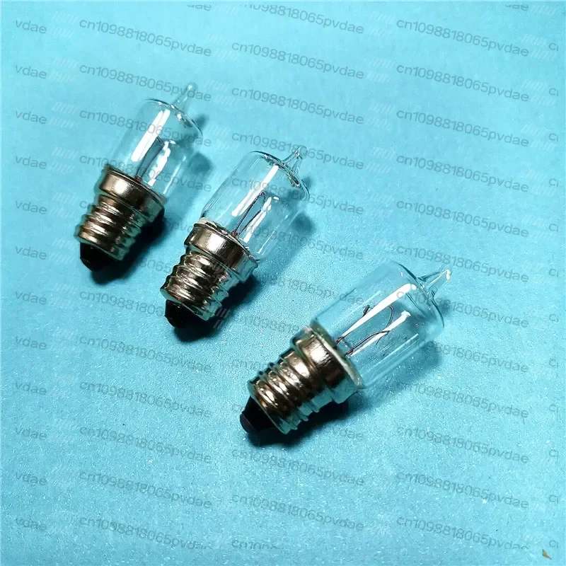Tool parts Flashlight E10 Sharp Head Spotlight Bulb 6V 8V 12V 0.7A Warm Yellow Tungsten Filament Lamp Light 10pcs