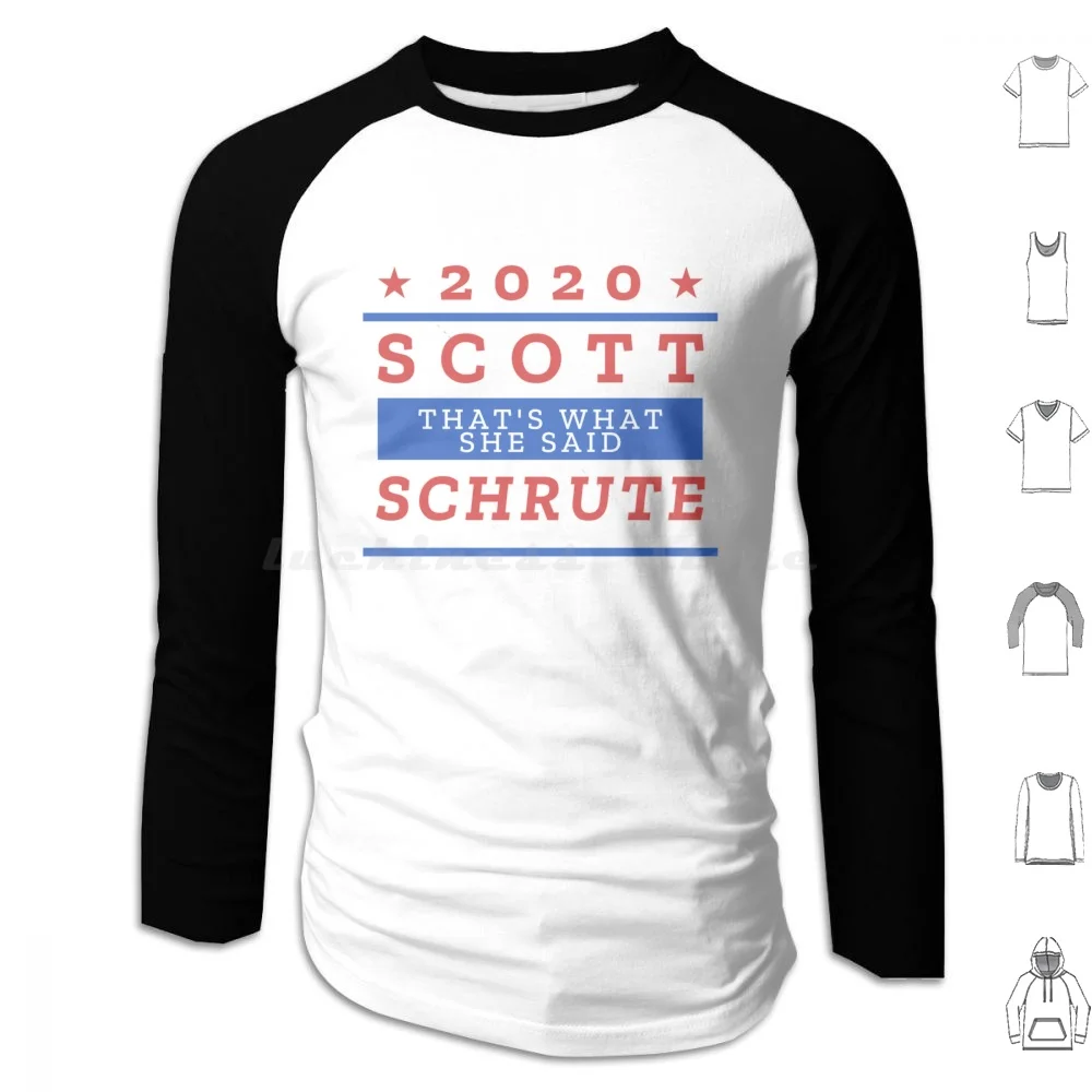 Michael 2020 , That'S What She Said Hoodies Long Sleeve Dwight Schrute The Office Dunder Mifflin Miflin Jim Halpert