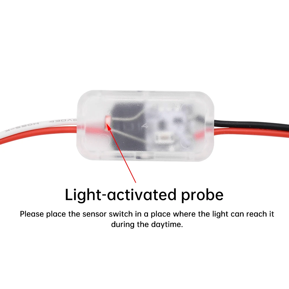 USB LED Dimmer Light Sensor Switch Light Control Sensor Switch USB Cable Day/Night Auto-On Light Sensor Cable Remote Control