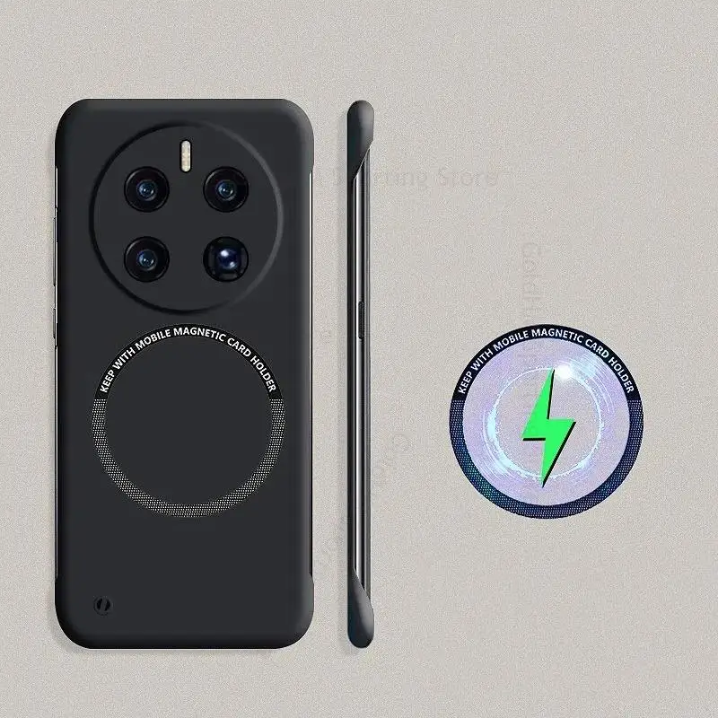 

Frameless Case For Huawei Mate 70 80 Pro Max For Magsafe Magnetic Matte Magsafing Cover Mate 70 Air 80 60 Pro Wireless Charging