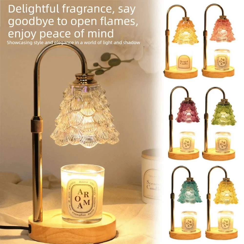 Adjustable Height Wax Melt Lamp Vintage Creative Dimmable Fragrance Lamp Minimalist Luxury Retro Aromatherapy Lamp Home Decor