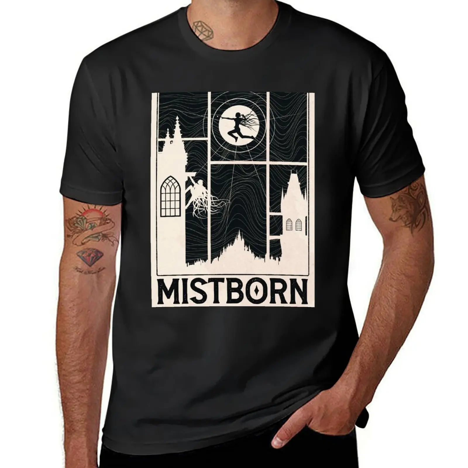 

mistborn poster T-Shirt plus size tops summer tops customs design your own men clothes