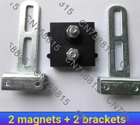 Self-stop switch induces magnetic field, sliding door opens limit motor positioning magnet in place