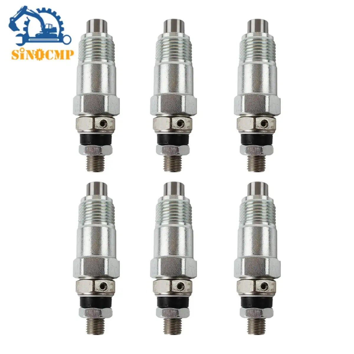 6PCS Fuel Injectors 093500-1800 23600-56011 093500-1810 Fits For Toyota 2B/B 2J/2H Engine Fuel Supply System Accessories