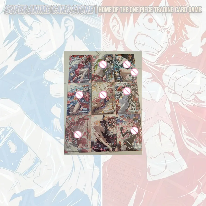 Japanese Anime ONE PIECE Card Set Nefertari D Vivi Yamato Boa Hancock Perona Vinsmoke Reiju Nico Robin  Carrot Collectible Cards