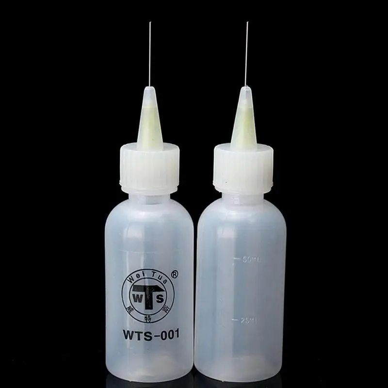 50ml Needle Tip Applicator Bottle Quilling Tool Precision Tip Squeeze Bottle Portable Glue Applicator Oil Solvent Applicator