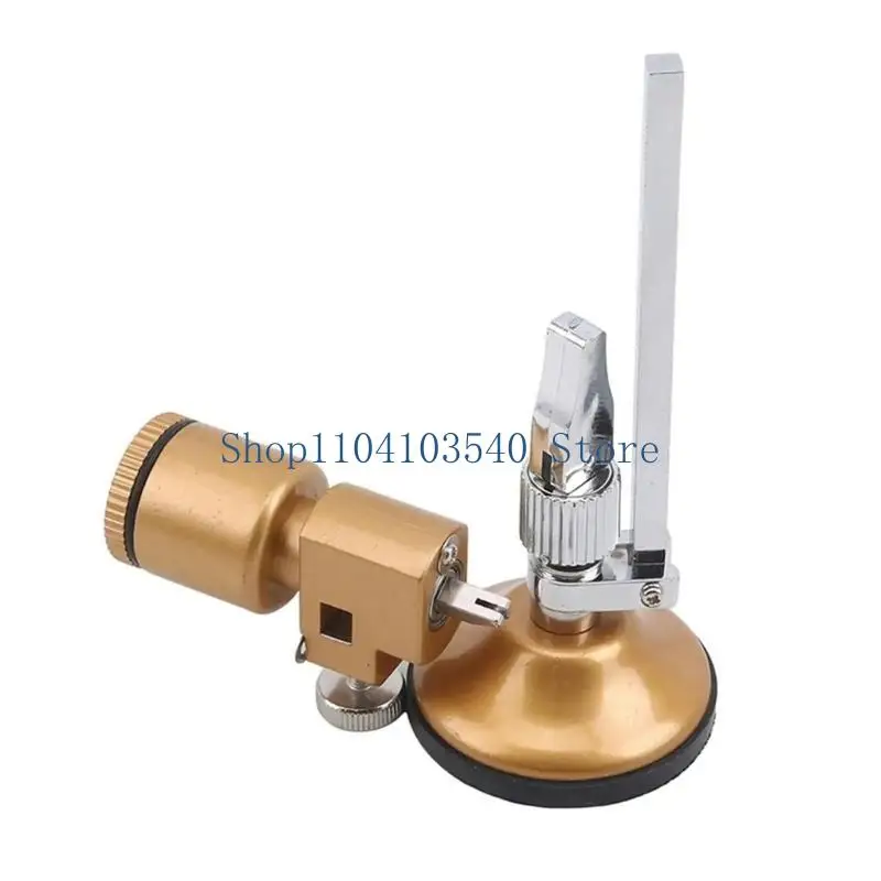 

02DC Circular Glass Cutter Cutting Radius Adjustable Precise Cutting Wheel Compasses Circular Glass Cutter with Suction Cup