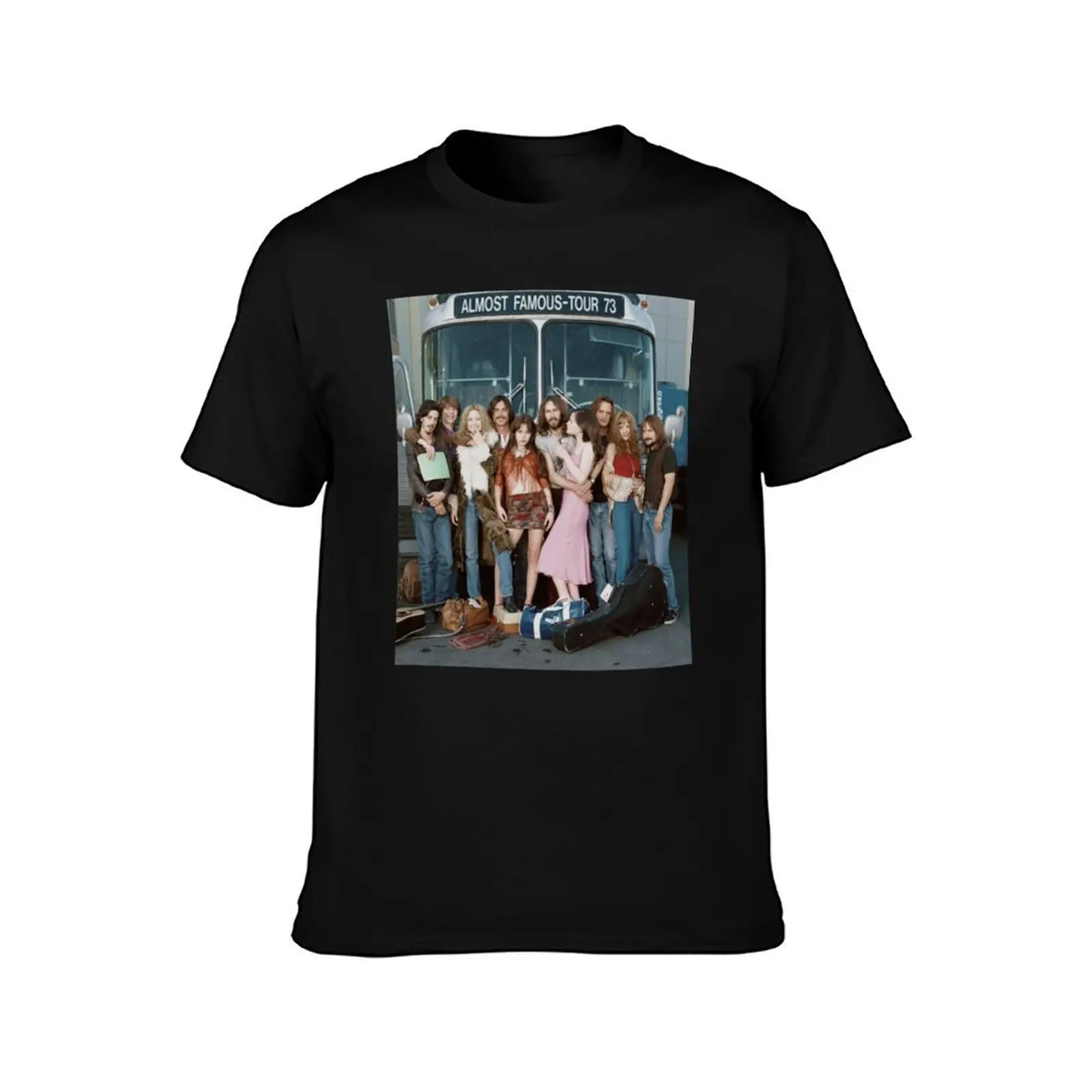 almost famous group shot T-Shirt Stylish Print Short Sleeve Tee T-Shirt
