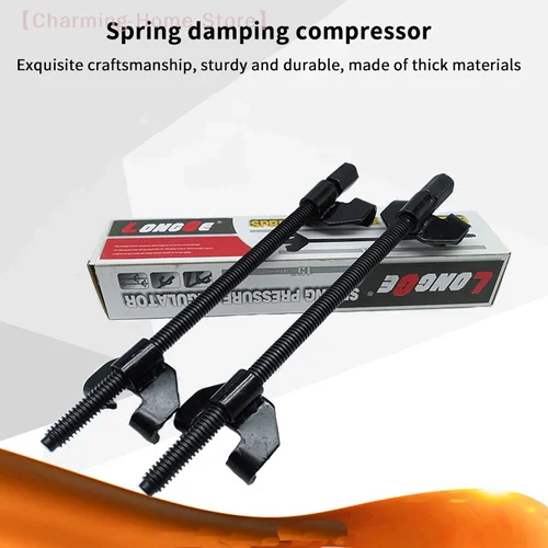 Imagen 2 del producto 【M】Juego de herramientas de compresor de resorte amortiguador, gancho de garra para reparación de automóviles y extracción de rollos, Manual, especial