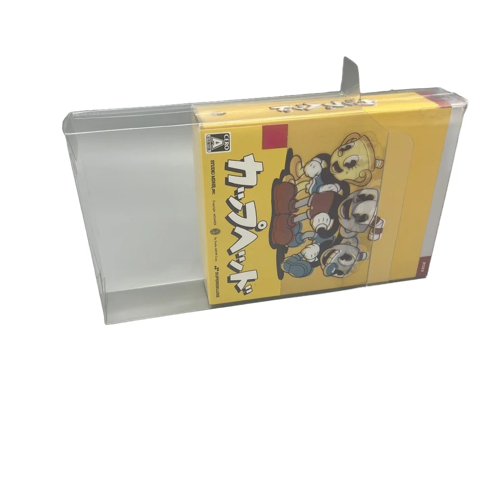 Pudełko PET na Nintendo Switch NS Cuphead Clear Replacement Shell Collect Display Case Transparent Protector Handheld Accesorios