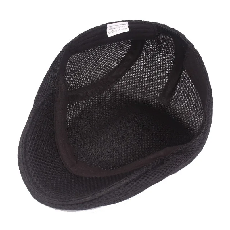 1Pc New Summer Hollow Mesh Breathable Sun Hat Classic Solid Color Beret Men And Women Universal Hats Outdoor Sports Cap