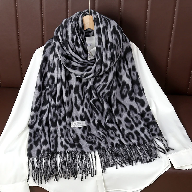 NEW Leopard Scarf for Men and Women Cold resistant and Warm Scarf Elegant and Luxury Women\'s High Quality Scarf 2024 Hot  Sale