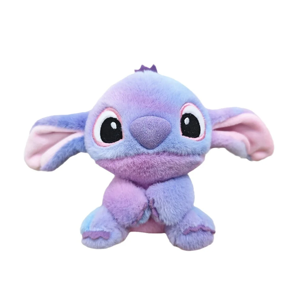 Disney Stitch brelok do kluczy z ozdobą uroczy Lilo & Stitch wisiorek pluszowa zabawka tęczowa kolorowa torba brelok do kluczy z ozdobą lalka prezent