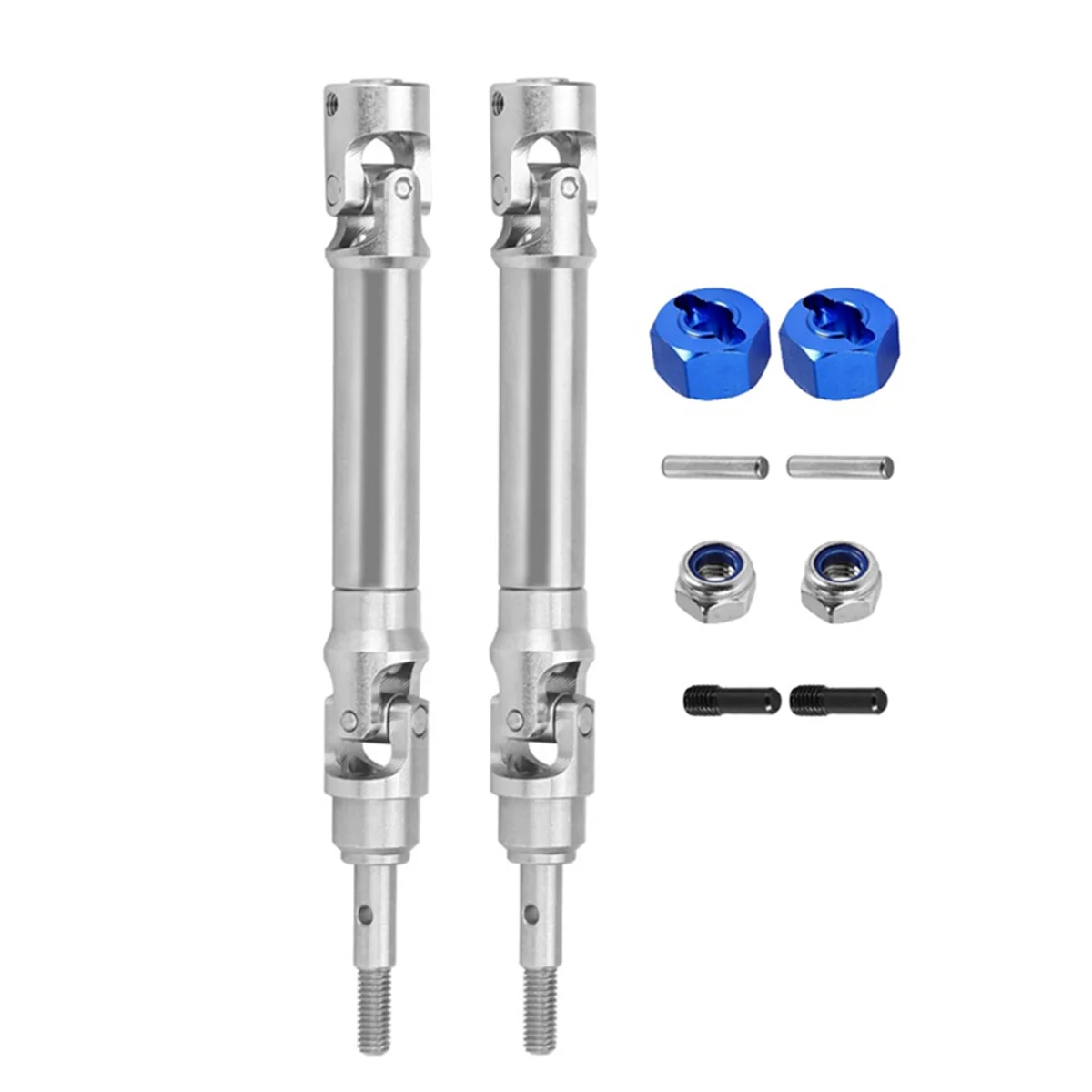 For Traxxas 1/10 Slash4X4 Stampede Slash2WD Stainless Steel Drive Shaft with Coupler