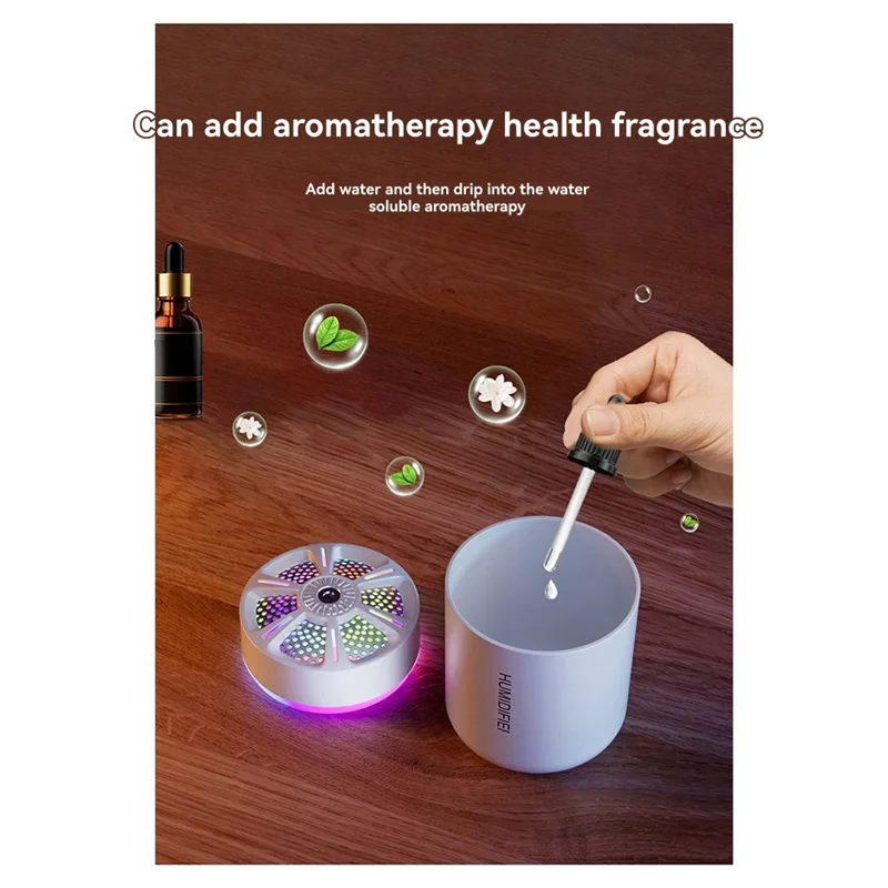 

B98A-180ML Мини-увлажнитель воздуха USB Электрический аромадиффузор Очиститель эфирного масла Ароматерапия Туманообразователь Светильники