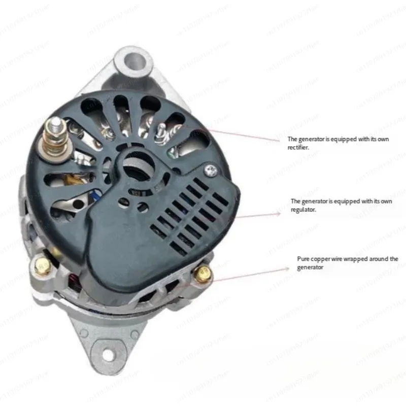12V 24V Permanent Magnet DC Brushless Generator Small Copper Wire Package 14/28V 2000W High-Power Generator for Tricycle Tractor