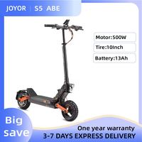 JOYOR S5(ABE) Certification Electric Scooter 500W Adult E-scooter 48V 13Ah Speed 20km/h Dual Disc Brakes 10\