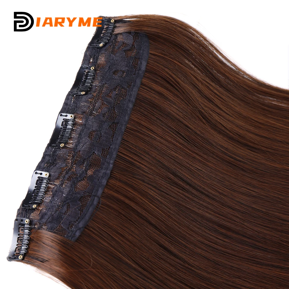 Extensão de cabelo reto extra longo para mulheres, extensões sintéticas de 5 grampos, fibra resistente ao calor, preto, vermelho, cabelo falso, 100cm