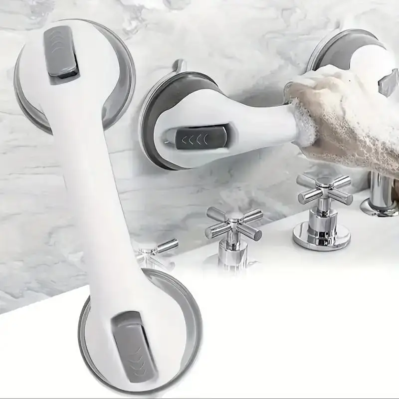 Safety Helping Handle Anti Slip Support Toilet Bathroom Safe Grab Bar Vacuum Sucker Handrail Household Suction Cup Bath Rail