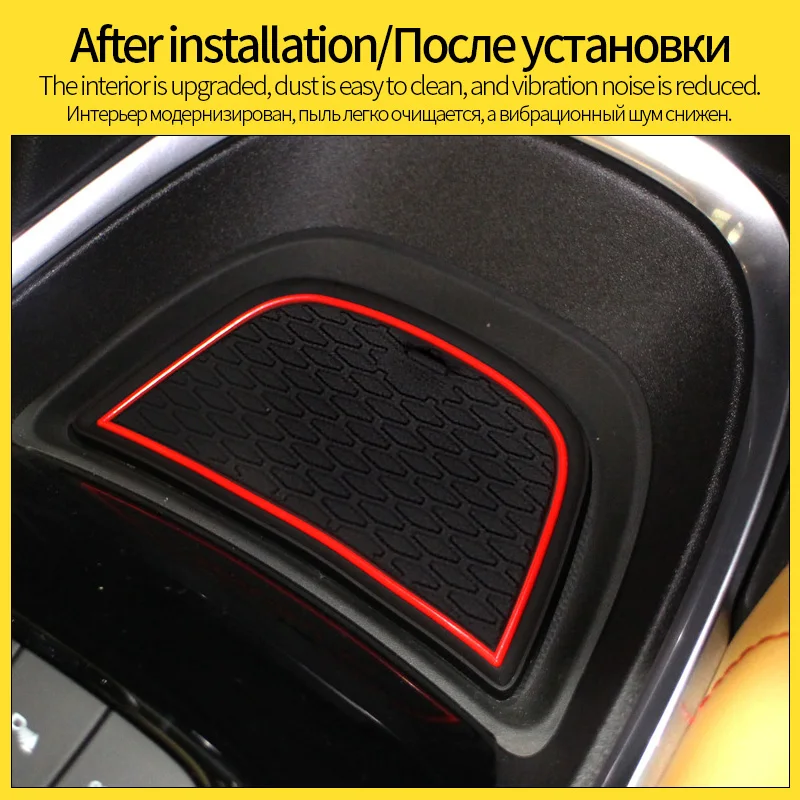 Anti-Slip Gate Slot Cup Mat For CHEVROLET MALIBU 9TH GEN MK9 2016-2019 Interior Car-styling Accessories Coaster Tool