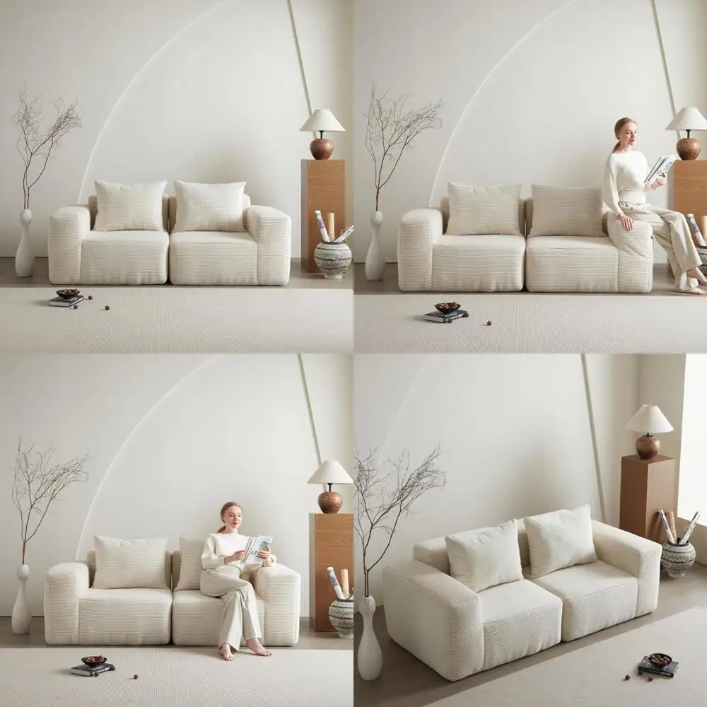 سرير أريكة حديث للنوم، أريكة مقطعية للمساحات الصغيرة، فوتون Loveseat، أريكة غرفة المعيشة، سرير أريكة قابل للتحويل، مريح C