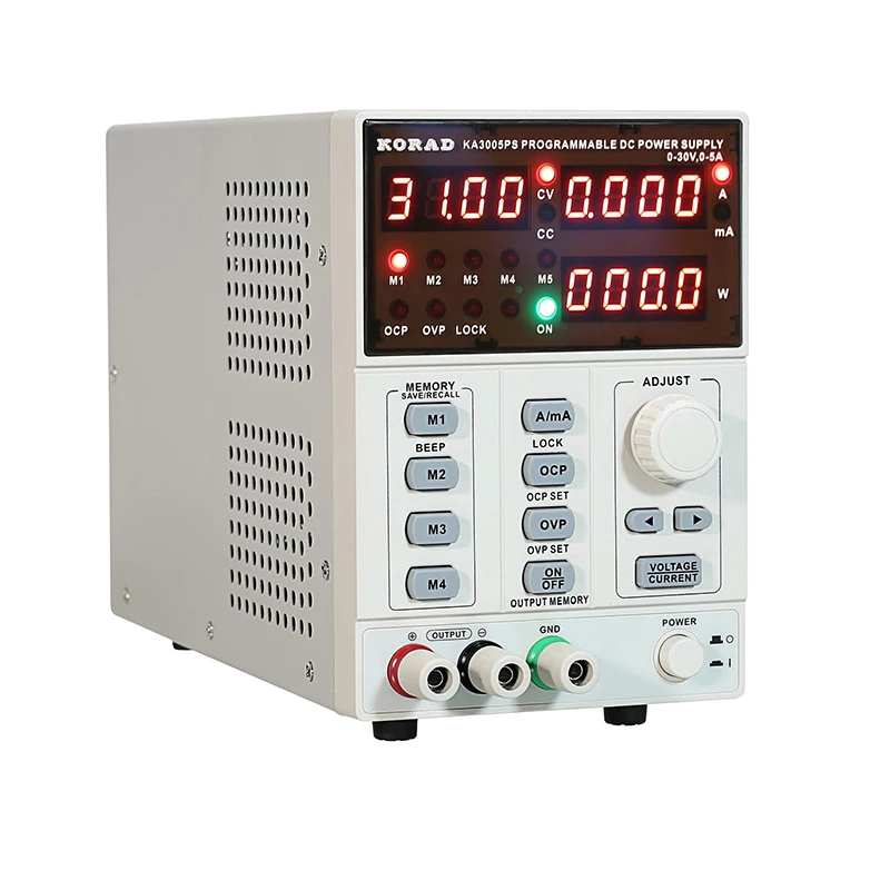 KORAD 3005DS 3005PS Programmable Precision Adjustable DC Power Supply Digital 30V/5A 0.01V/0.001A for Laboratory Research