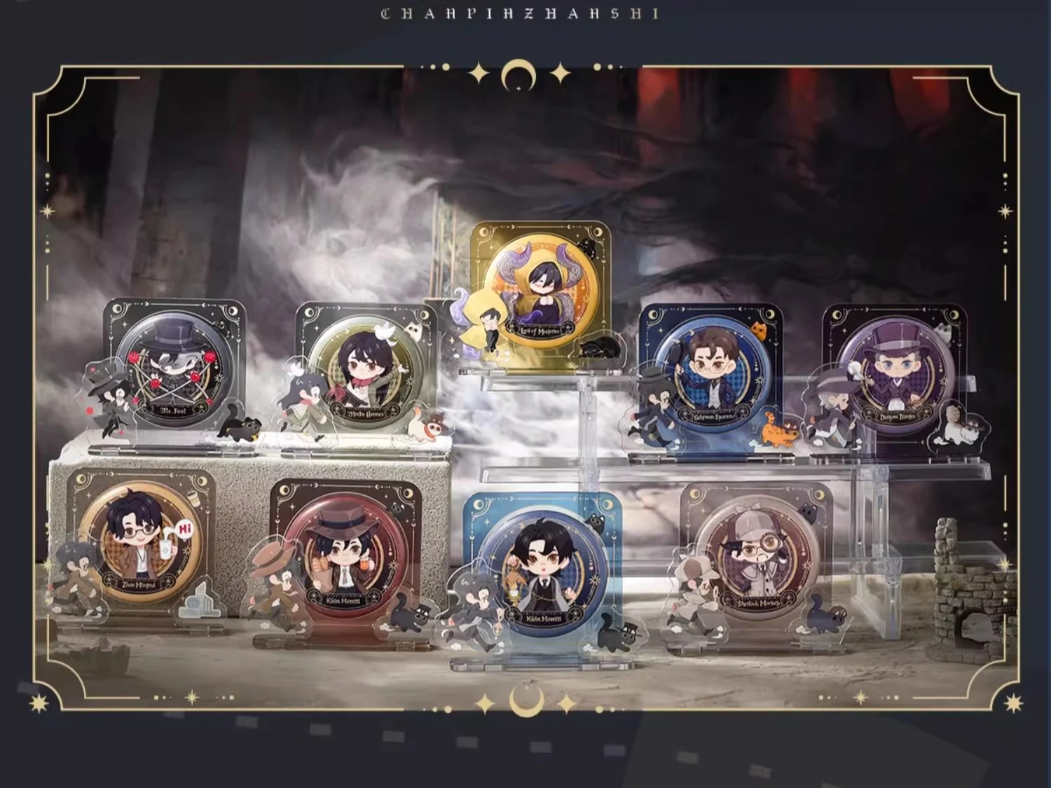 

Lord of Mysteries Klein Moretti Leonard Mitchell Genuine Peripheral Series Magnetic Acrylic Badge Display Ornaments Emblem Xmas