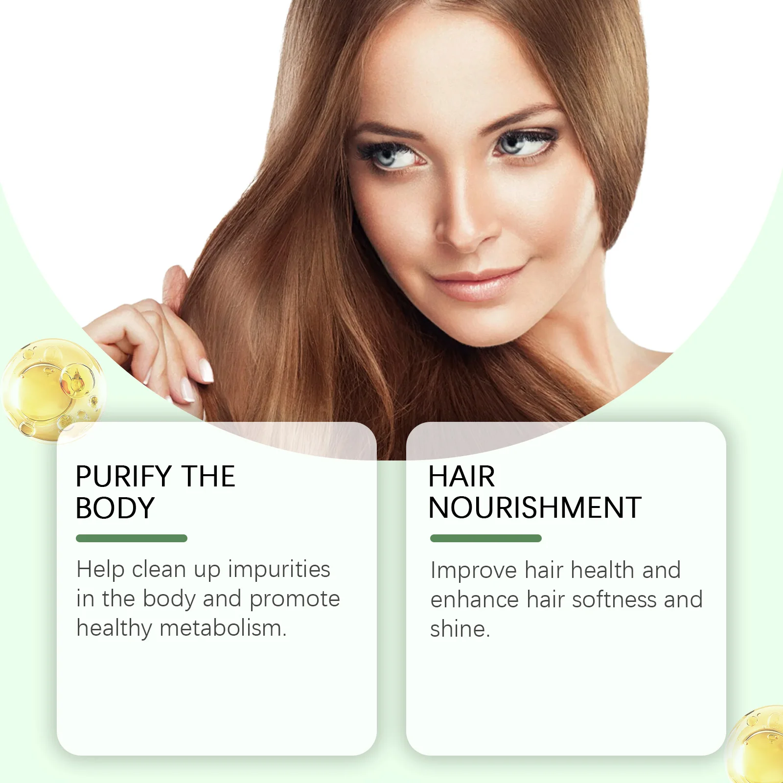 Многоэффектное касторовое масло OceAura, нежное увлажнение, увлажнение и восстановление кожи и питание волос, фолликул