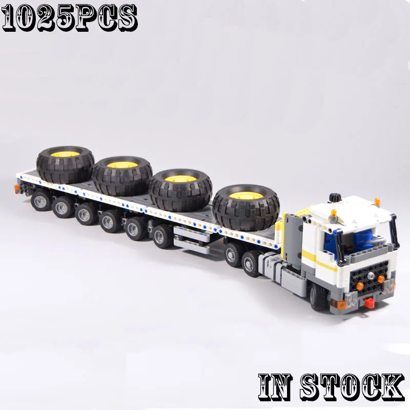 

MOC-43975 6x4 Tractor with Ballast trailer Building Blocks birthday gifts for Kids and Adults DIY toys car 1025 pcs Blocks
