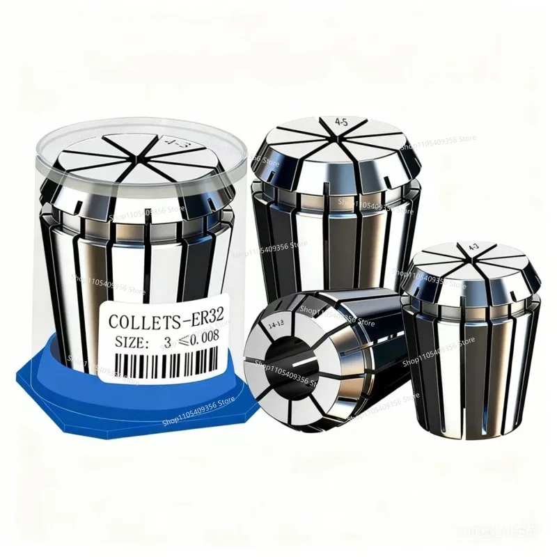 ER Elastic Collet Numerical Control Shank Spring Chuck, High Precision Engraving Machine Fixture Er32 25 20 16 11