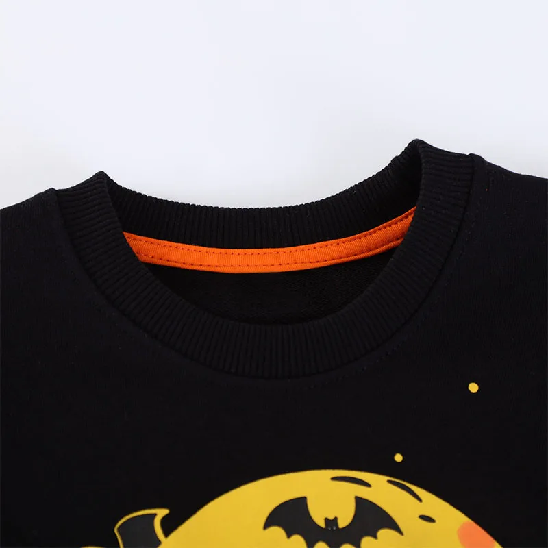 TUONXYE Boys Halloween Glow In The Dark Sweatshirt Kids Monster Truck Pumpkin Bat Print Long Sleeve Pullover Children Sport Tops