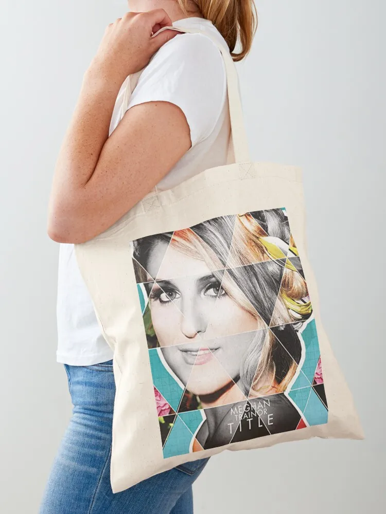 

Meghan Trainor Tote Bag Canvas shoulder bag women bag canvas tote reusable grocery bags
