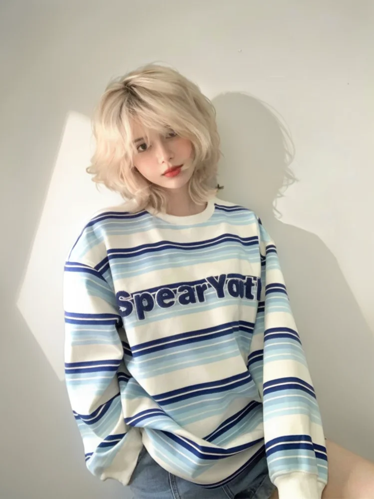 

Женские толстовки, модная женская одежда, контрастные одинаковые французские махровые жаккардовые рваные мягкие домашние костюмы, эластичная домашняя одежда в стиле гранж Bf