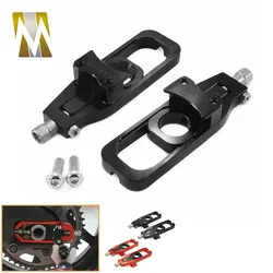 Motorcycle Accessories Chain Adjusters For Kawasaki ZX6R ZX-6R 2005-2010 2011 2012 2013 2014 2015 2016 Racing Chain Tensioners