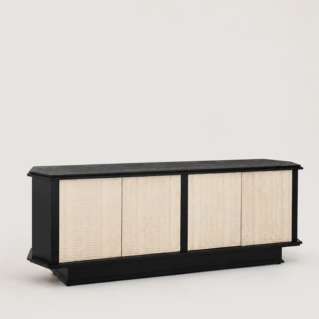 Factory Direct Sales Medieval Style Designer Creative Handmade Texture Retro Storage Sideboard Can Be Customized