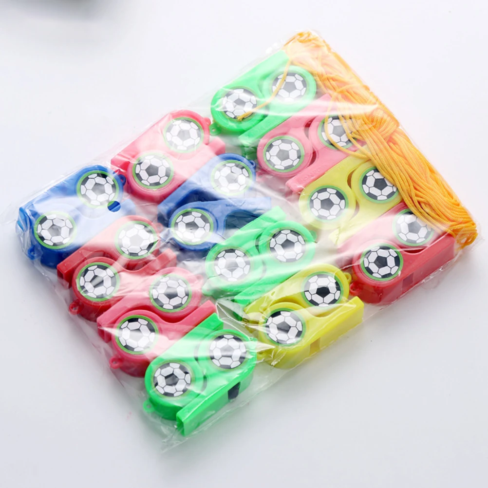 

48pcs Sports Referee Premium Plastic Soccer Whistles Training Accessories For Soccer Games Multi Functional Portable