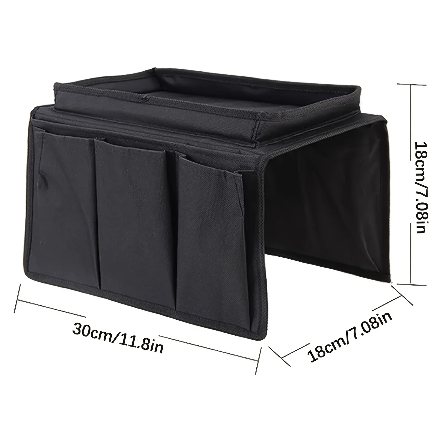 No-Slip Couch Sofa Armrest Organiser Arm Chair Caddy Bedside  Pocket TV Remote Holder Bed  Pocket  Cellphone