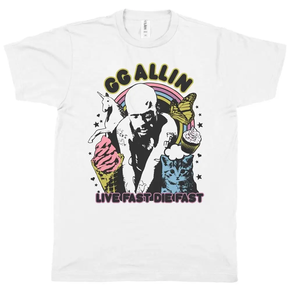 Gg Allin Live Fast Men S T Shirt 6 Colors