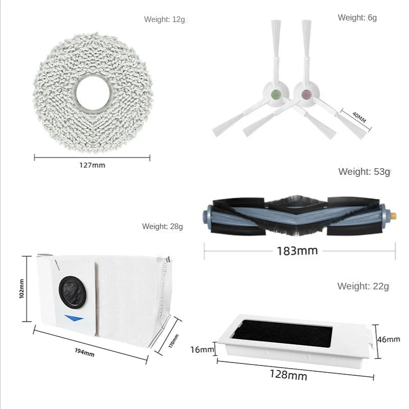 Brosse latérale principale pour Ecovacs Deebot T20 Pro Max Plus, pièces de rechange pour aspirateur robot T20 Pro