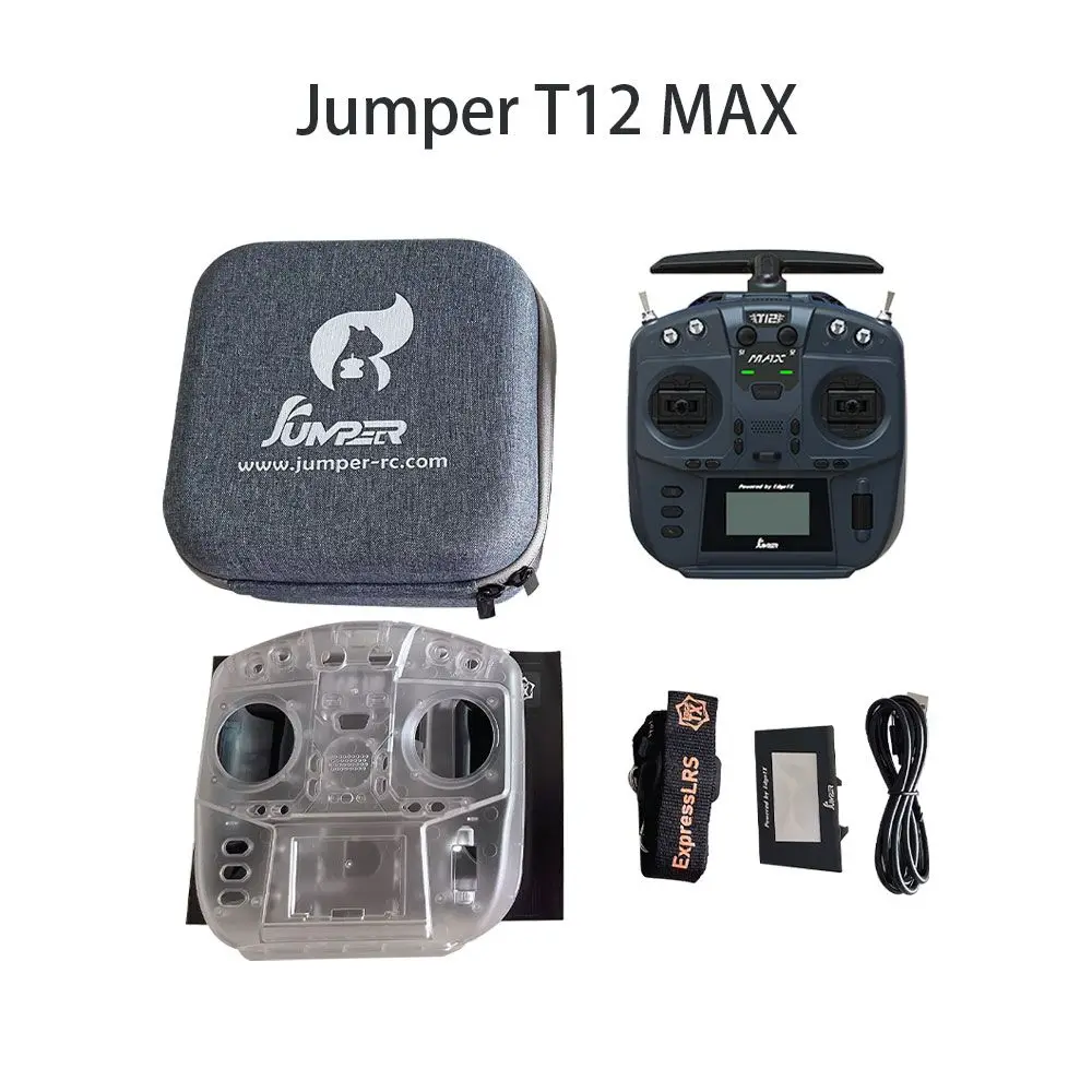 JUMPER T12 MAX 2.4G ELRS Hall Gimbals Transmitter EDGETX Multi-Module ExpressLRS For RC Model/CAR/BOAT/Airplane/Drone