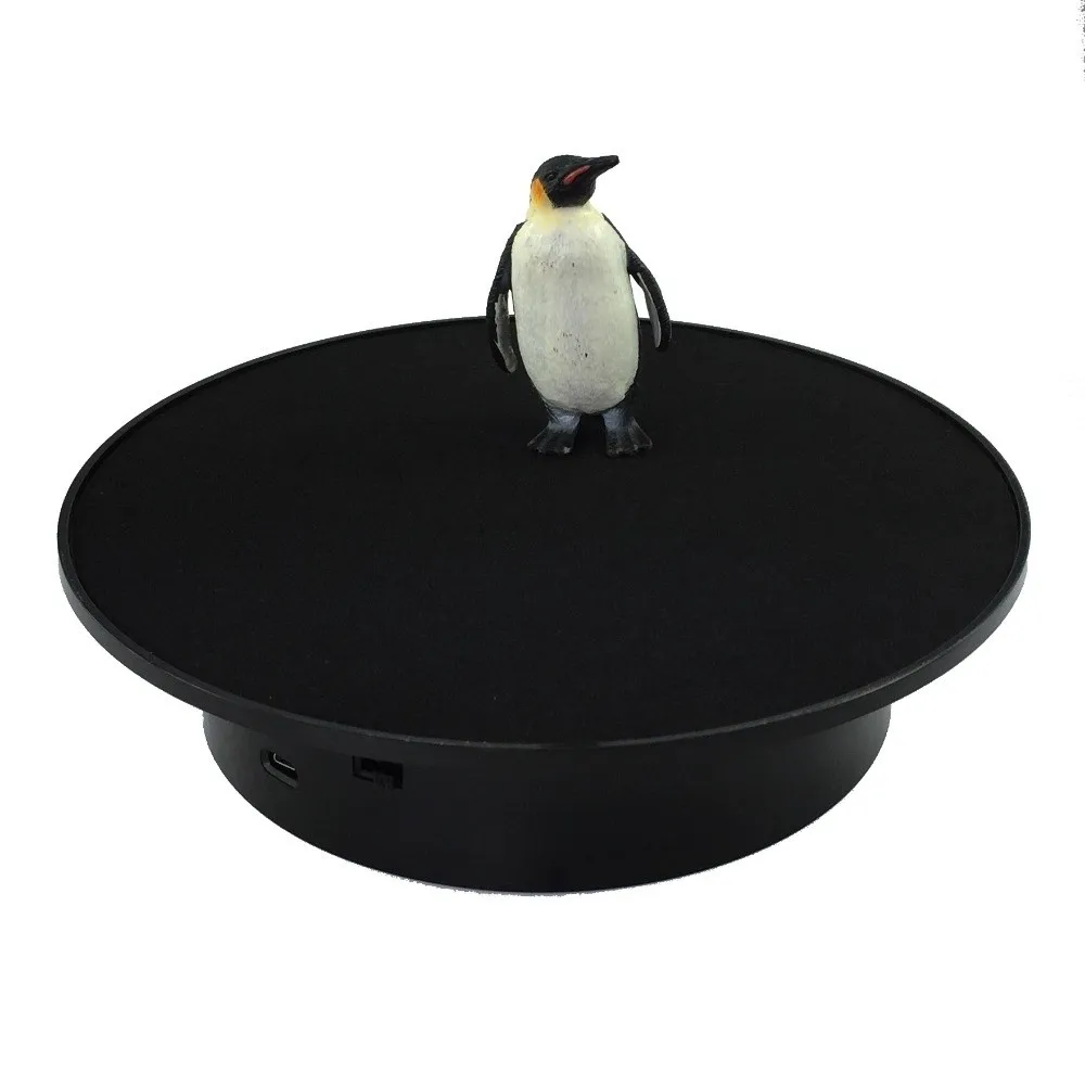 

2 in 1 Rotating Turntable 360° Rotation with Mirror Electric Display Stand Motorized Jewelry Holder Jewelry Display Platform