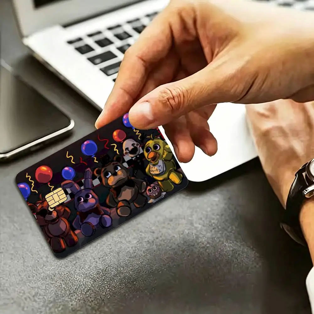 F-Fnaf Five-nights-At-F-Freddys HD Credit Card Stickers Game Card Decal Small Chip Waterproof Sticker Gift Decor